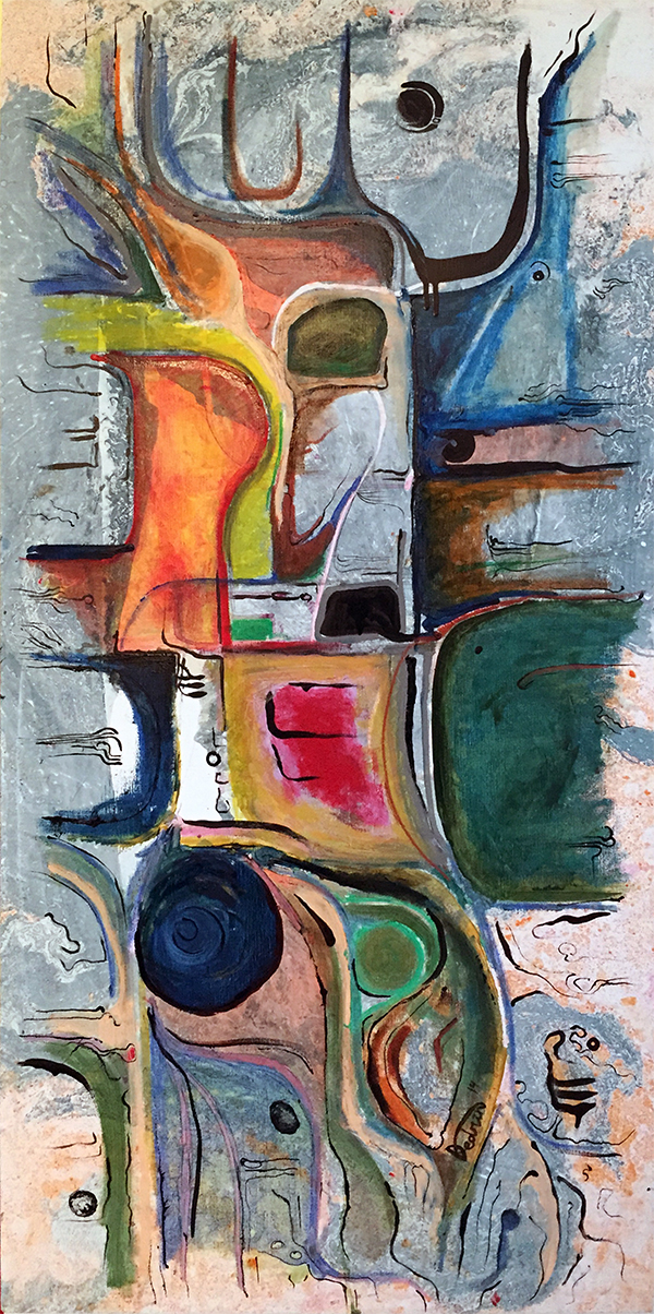 Metabolic Liability, Oil on canvas, 24 × 48 in, 2014