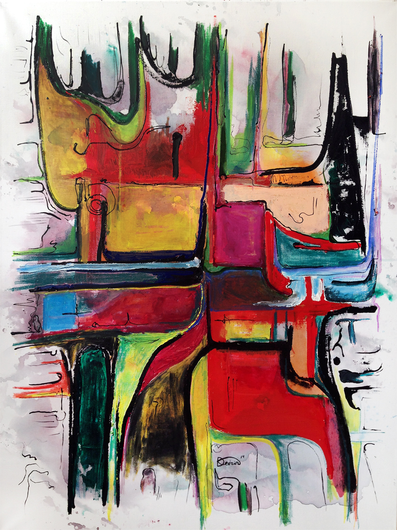 Polarization, Oil on linen canvas, 36 × 48 in, 2014