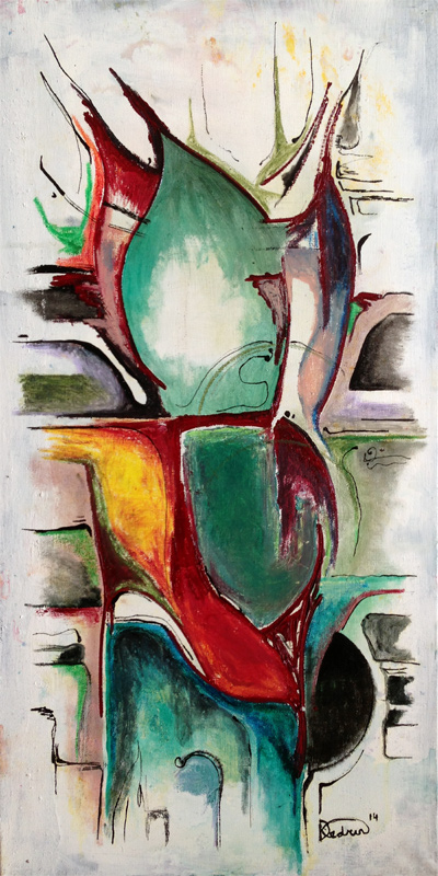 Untitled, Oil on canvas, 20 × 40 in, 2014, archive image 01
