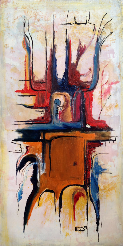 Untitled, Oil on canvas, 20 × 40 in, 2014, archive image 07